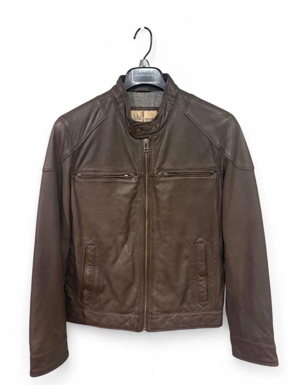 Wilsons Leather Brown Genuine Leather Jacket Vintage